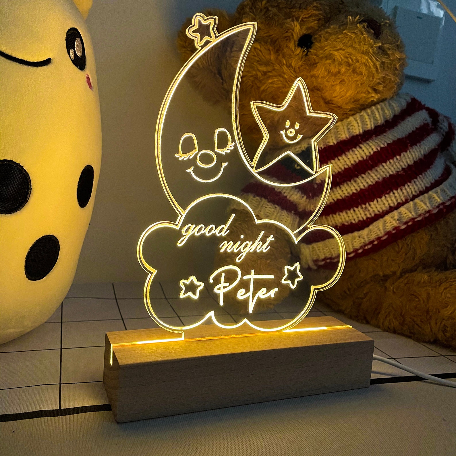 Personalized Night Lights Night Light Lamp Custom Night Etsy