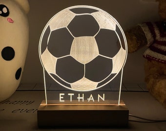 Night Lights Lamp, Night Light Baby, Football Night Light Gift, Bedroom Decor, Girl Room Night Light, Boy Room Night Light