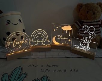 Custom Night Light Baby Gift, Newborn Gift, Birthday Gift, Christmas Gifts, Anniversary Gift, Name Light, Gift for baby