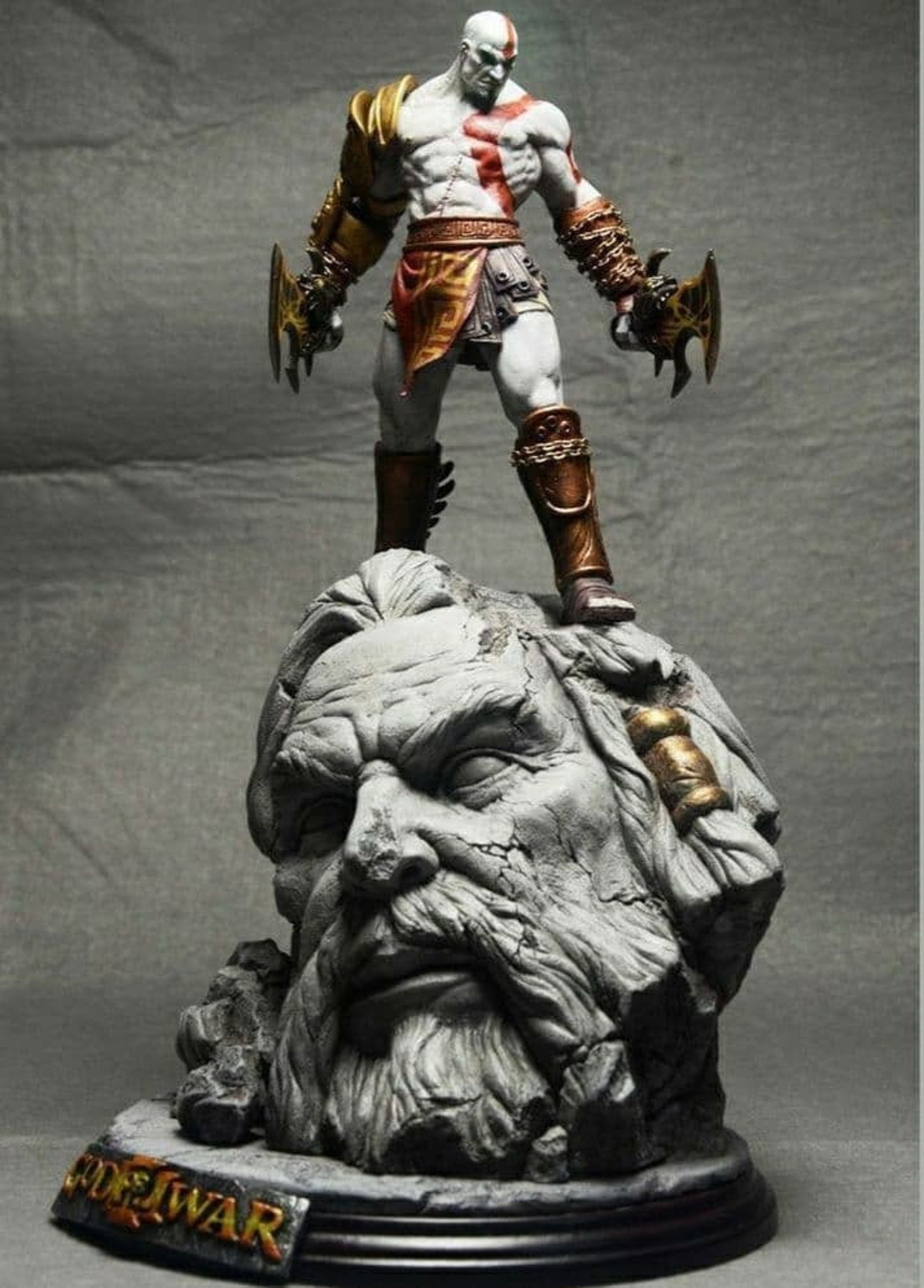 Kratos Zeus stl file 3d model print Etsy