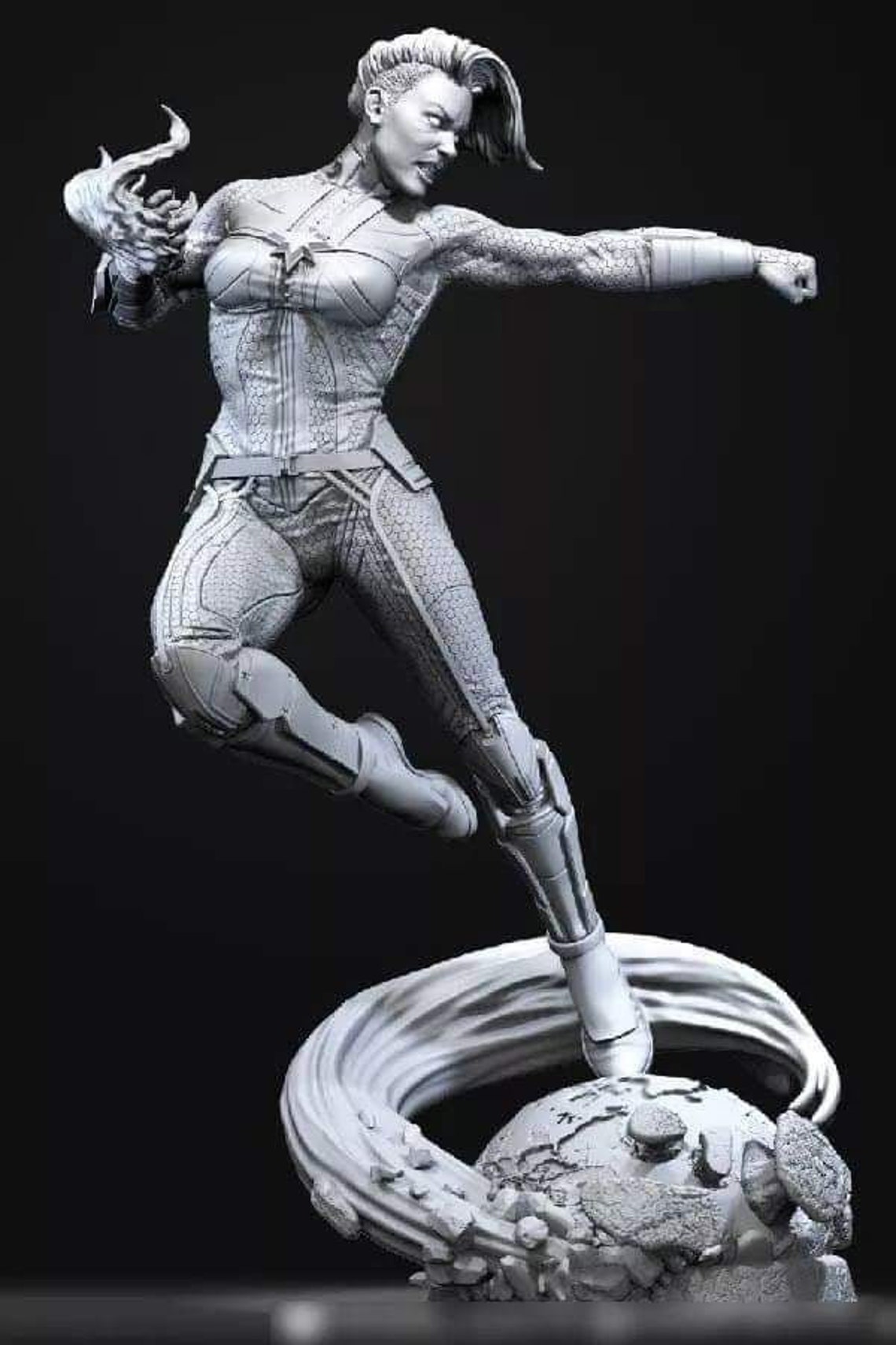 Captain Marvel stl file 3d model print | Etsy