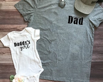 Conjunto de camisas a juego para padre e hija / Regalo para el Día del Padre