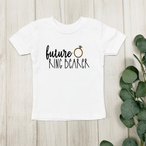 Future Ring Bearer Shirt | Ring Träger Kleinkind Shirt | Ring-Träger Vorschlag Shirt | Personalisierbares Hochzeits-Shirt für Ringträger