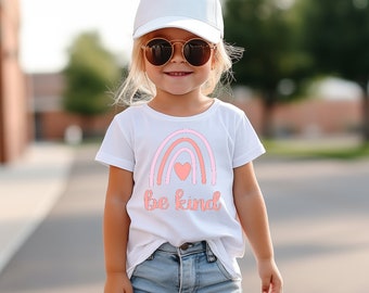 Be Kind Infant Shirt: Rainbow Toddler Tee, Birthday Gift