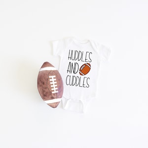 Huddles and Cuddles Onesie® | Football Season | Football Baby Onesie® | Fall Onesie® | Football Season Onesie® | Football Baby