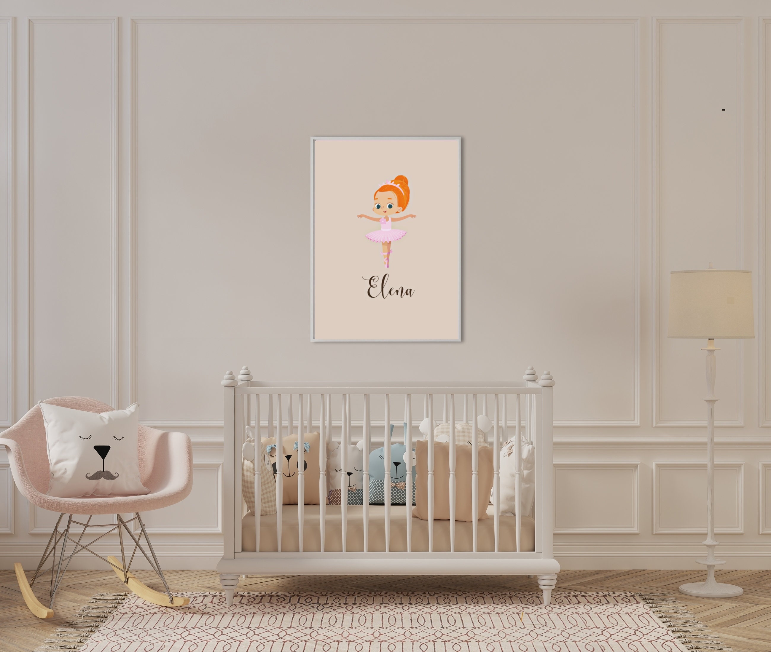 Ballerina. Wandkunst Kinderzimmer Dekor druckbar Ballett | Etsy