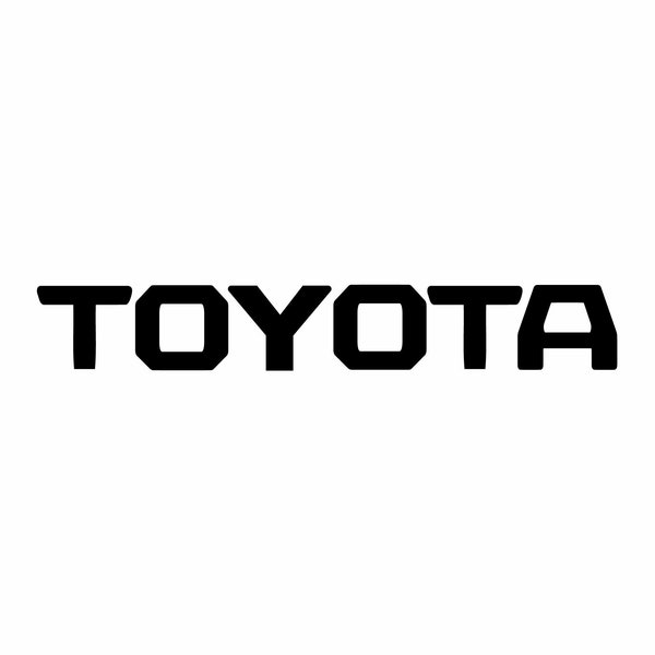 2x TOYOTA Decals