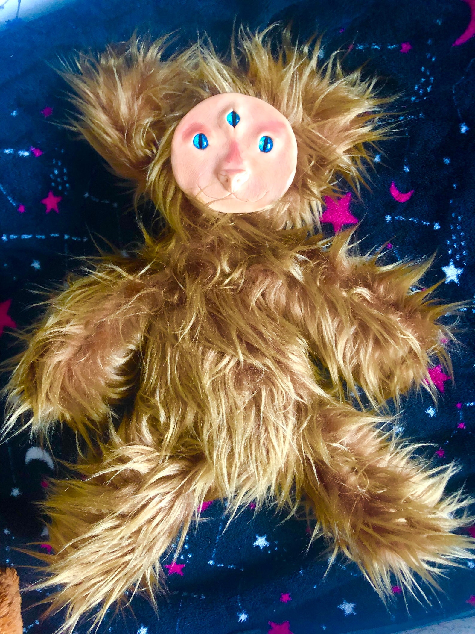 A fluffy soft fairytale spirit. Brownie art work Etsy