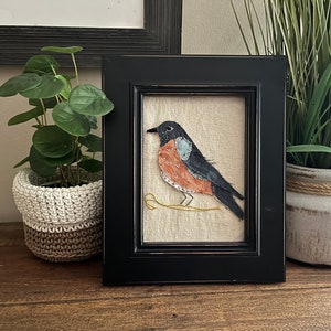 Slow Stitch Bird Pattern