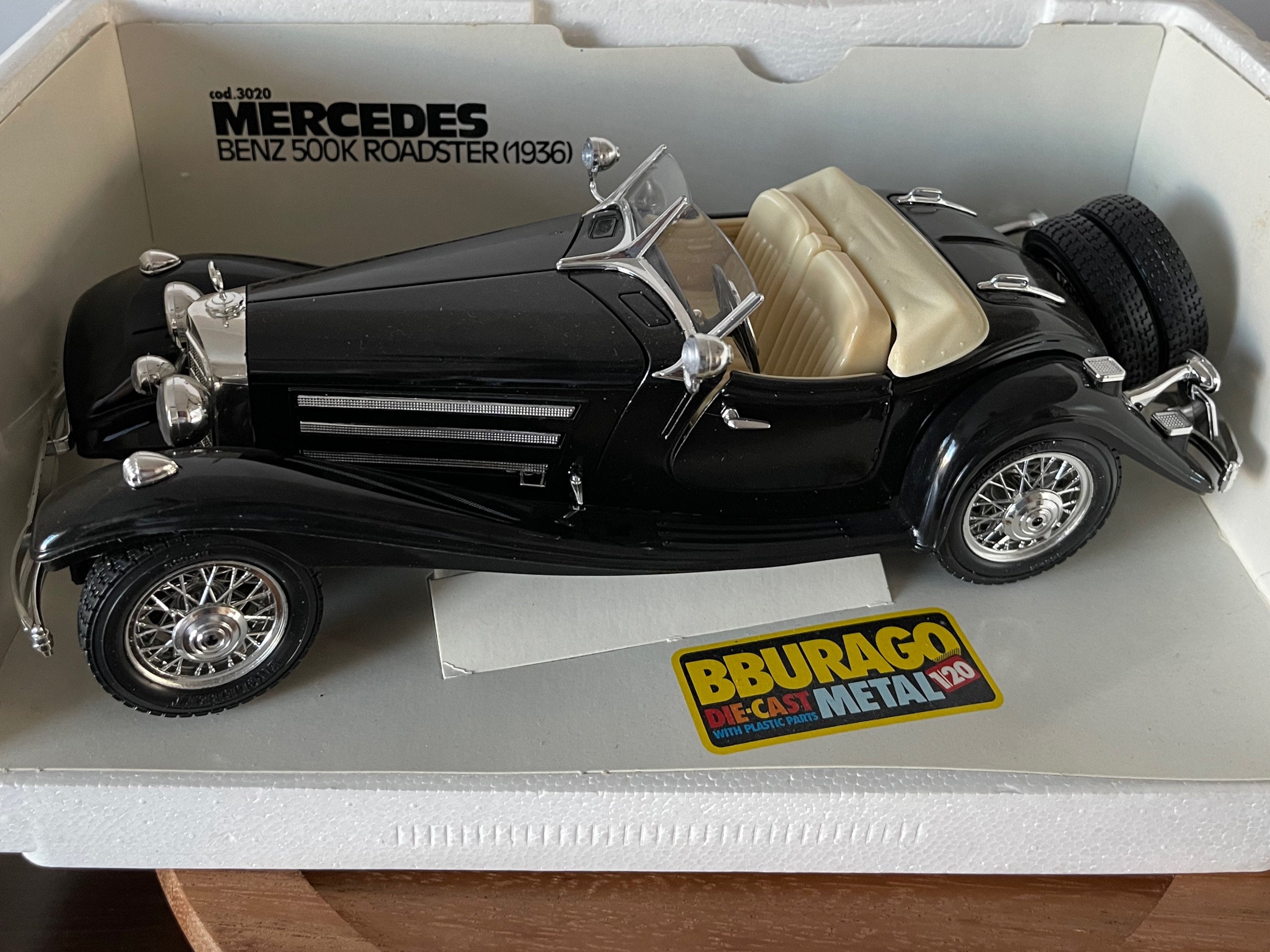 Bburago 1/20 Mercedes Benz 500K Roadster (1936) Cod. 7020