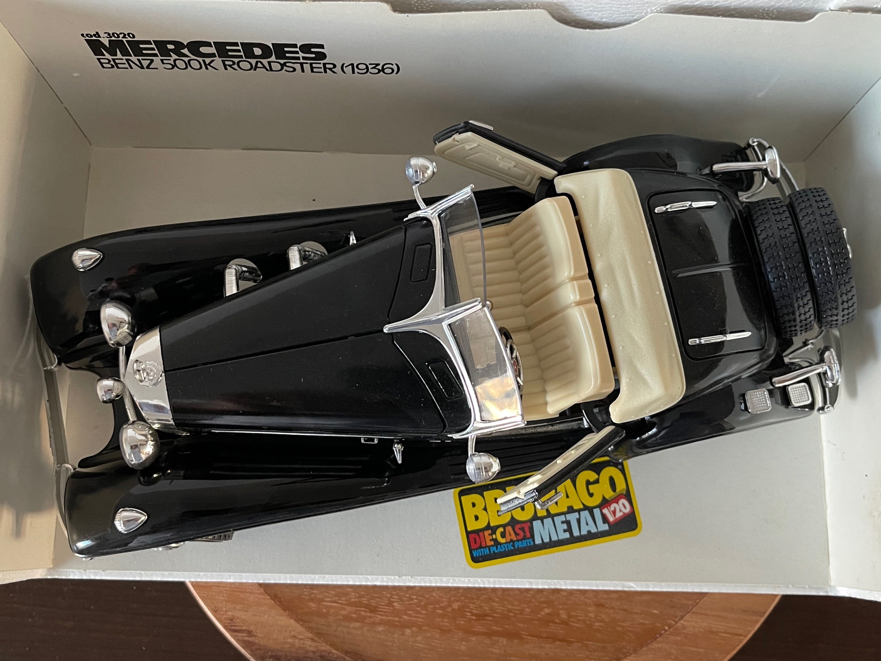 1936 Mercedes-benz 500K Diecast Roadster | Bburago 1:20 Scale - Etsy, image size:3000x2251