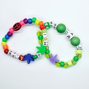 10 Marijuana Kandi Beads/ Charms