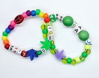 10 Marijuana Kandi Beads/ Charms