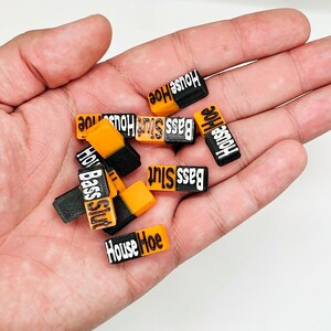 10 Bass / House /Techno Kandi Beads/Charms image 2
