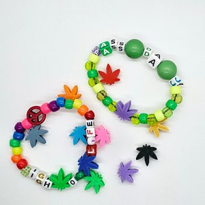 10 Marijuana Kandi Beads/ Charms image 3