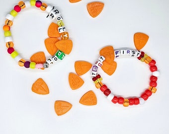 10 Orange Tesla Kandi Beads