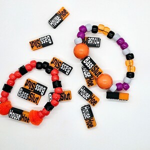 10 Bass / House /Techno Kandi Beads/Charms image 3