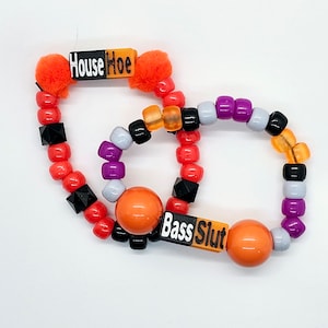 10 Bass / House /Techno Kandi Beads/Charms