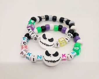 10 Jack Skellington Beads / Charms
