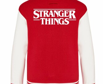 stranger things baseball jacket