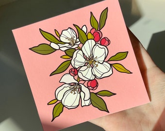 Apple Blossom Art Etsy Apple Blossom Art Etsy