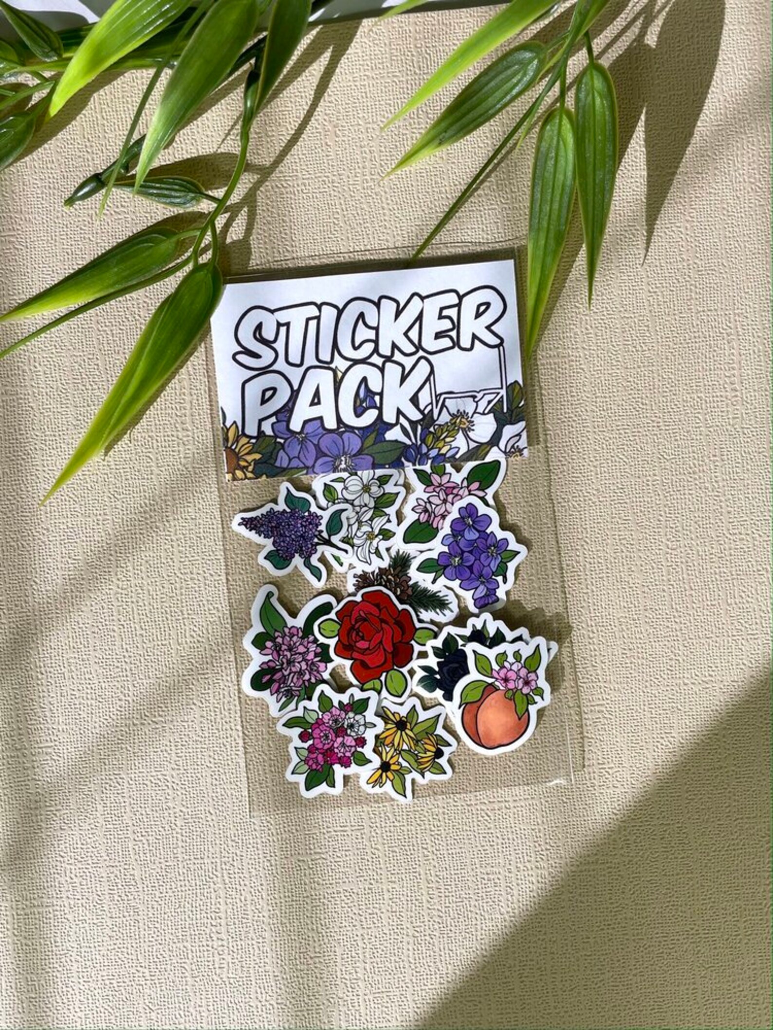 Tiny Flowers Sticker Pack Mini Stickers Vinyl Waterproof Etsy