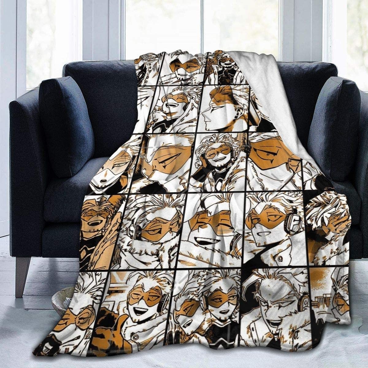My Hero Academia Blankets Collage Anime Hawks Manga Fleece Etsy