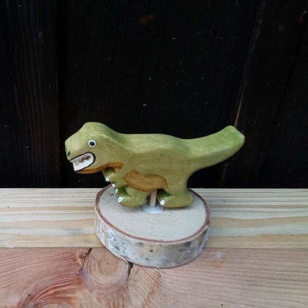 Dinosaurier - T-Rex. Geburtstagsstecker/ Ornament für Geburtstagskränze/ Geburtstagsring kompatibel mit Grimms und andere auf Anfrage.