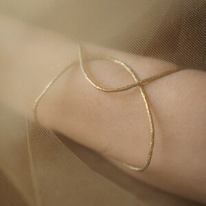 Irregular Adjustable Bracelet | Hammered texture bracelet with organic shape, modern cuff bracelet in silver or bronze