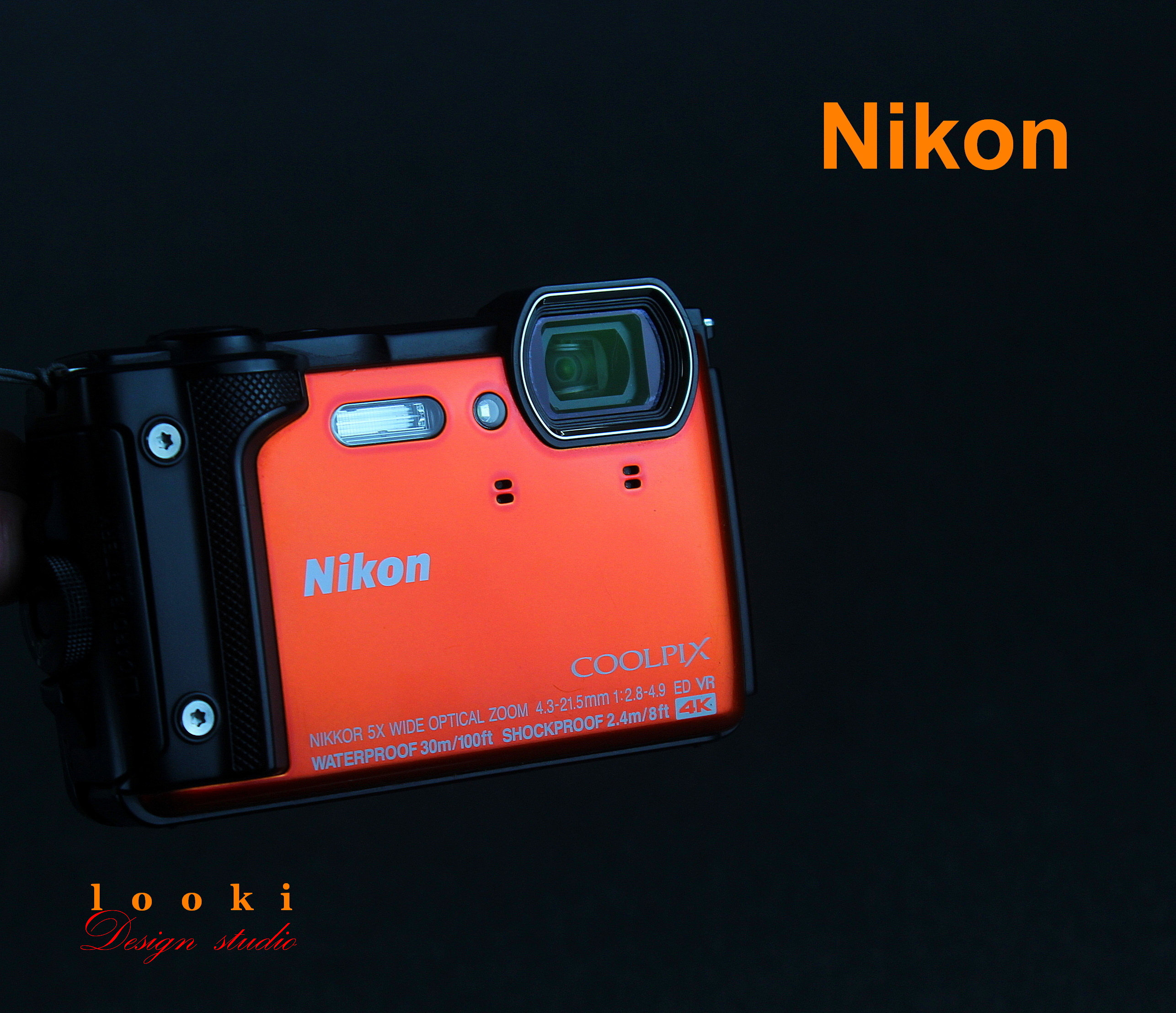 Digital Camera NIKON Coolpix W 300 4K Optical Zoom WATERPROOF - Etsy