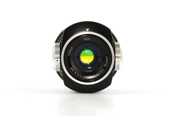 JANPOL PZ0 80mm f5.6 絞り付き引き伸ばしレンズ ポーランド製 ヴィンテージ引き伸ばしレンズ JANPOL COLOR Pzo f 5,6 1:80 KROKUS