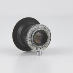 Lens INDUSTAR: 22 (3,5 / 50 mm) rode &quot;P&quot;-lens leica-vatting M39/L39