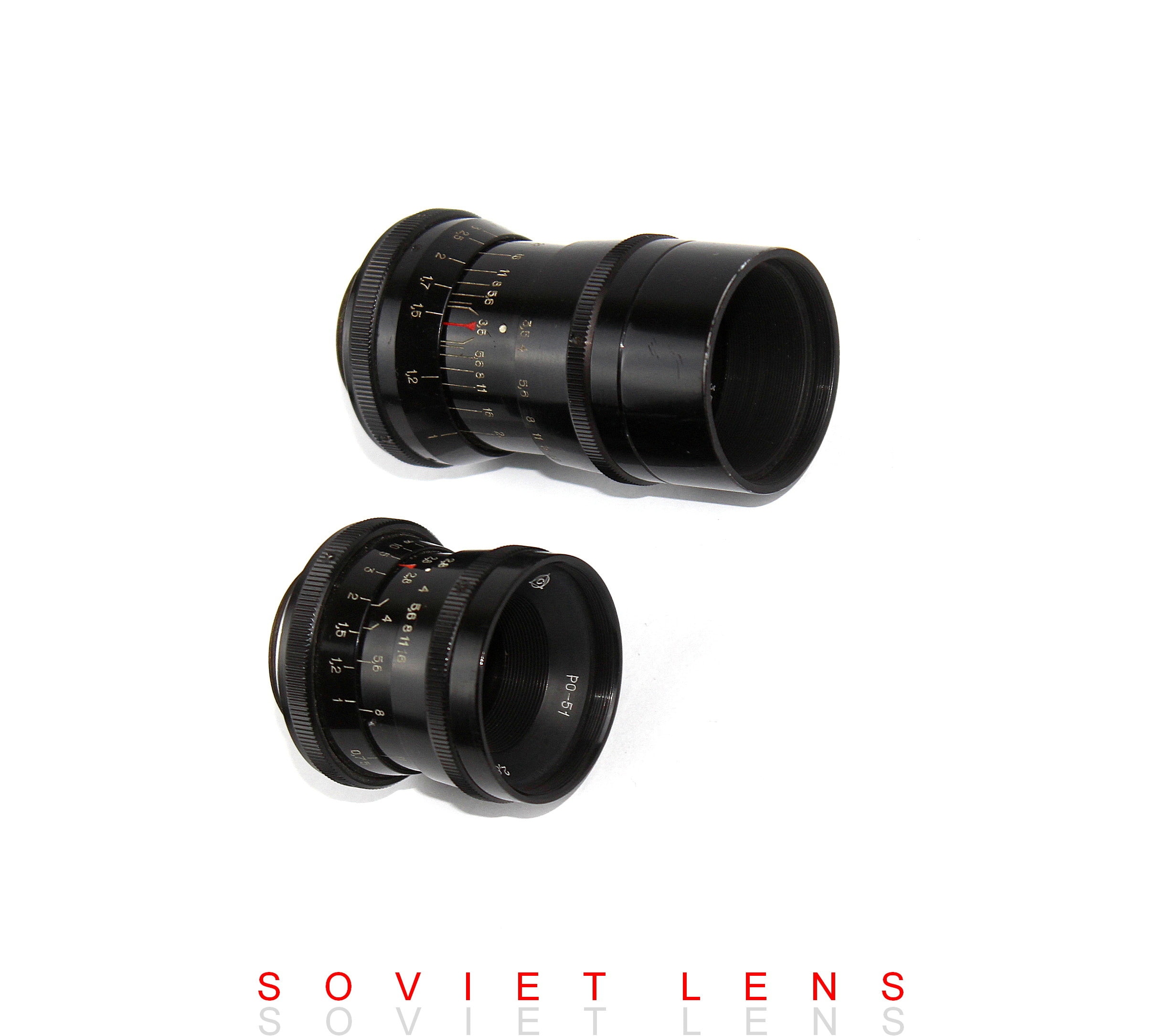 Soviet Lens INDUSTAR-50 (3.5/50) RO -51 (2.8/20) for Camara Soviet Lens INDUSTAR-50 (3.5/50) RO -51 (2.8/20) for Camara