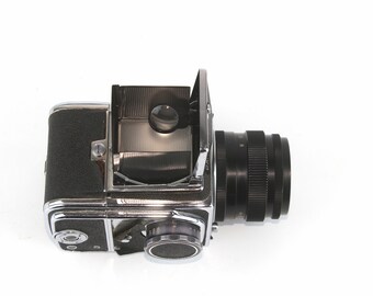 Fotocamera Medio Formato SALUT-C 6x6 URSS Con Obiettivo Vega-12V 2,8/90 Mm - Usata, Funzionante