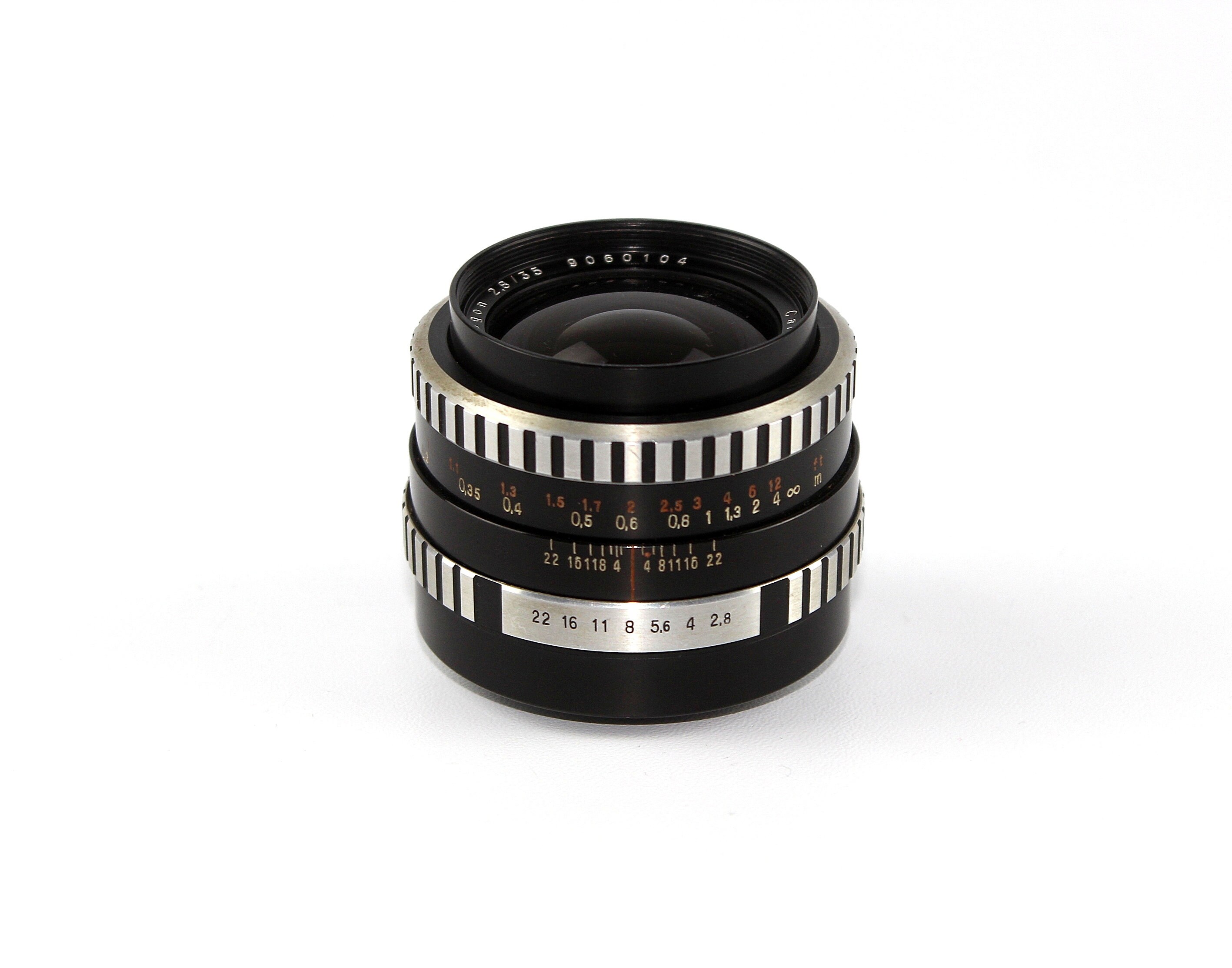 レンズ 35 mm f/2.8 Carl Zeiss Jena Flektogon マウント M 42