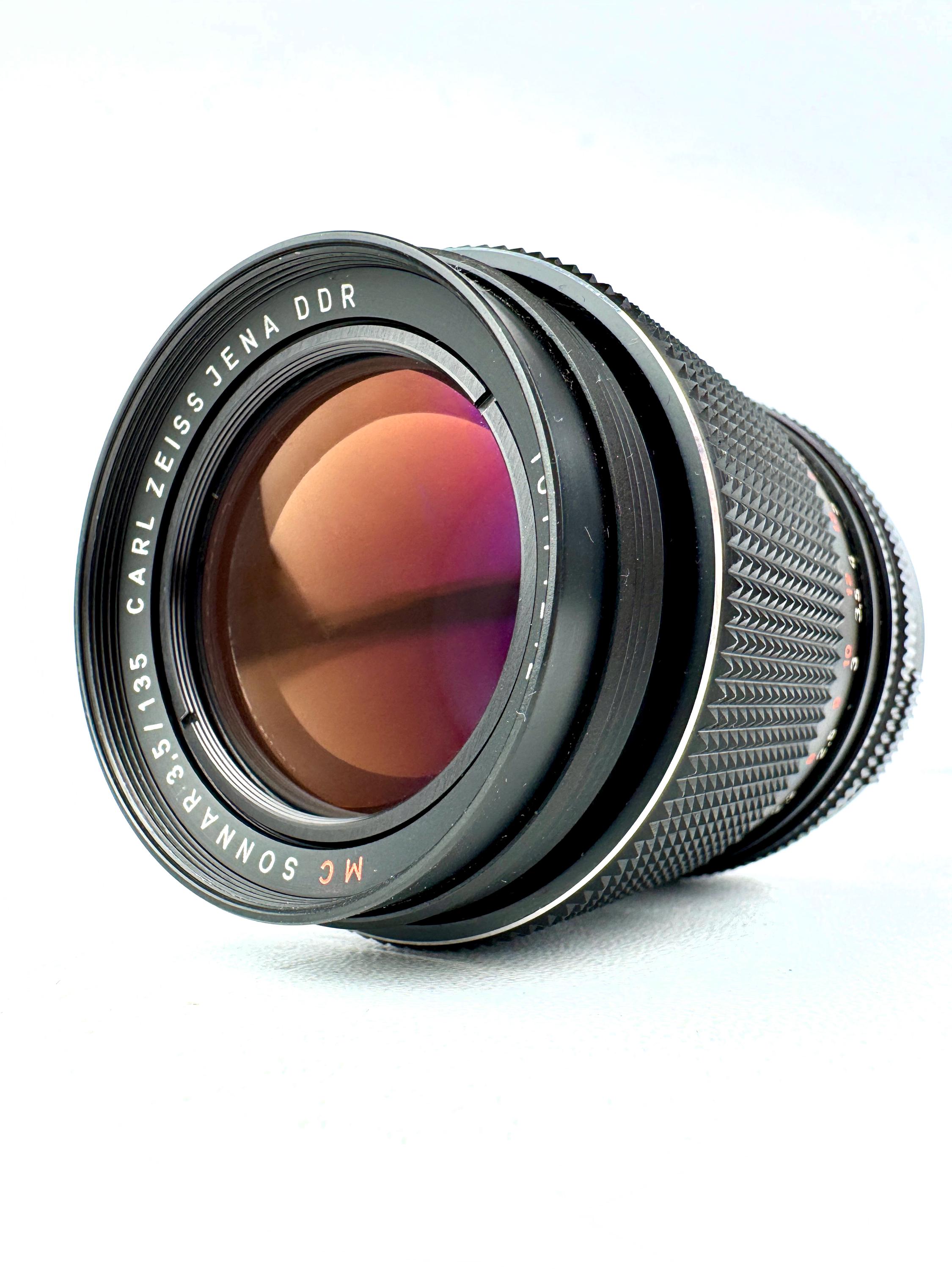Vintage Carl Zeiss Jena Sonnar 135mm F/3.5 MC Lens M42 Telephoto
