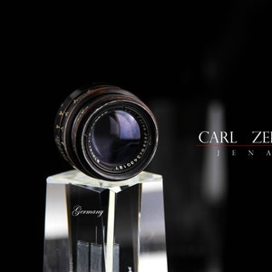 Objektiv Carl Zeiss Jena Biotar 2 / 58 Rote T Halterung für Kamera EXARTA Germany