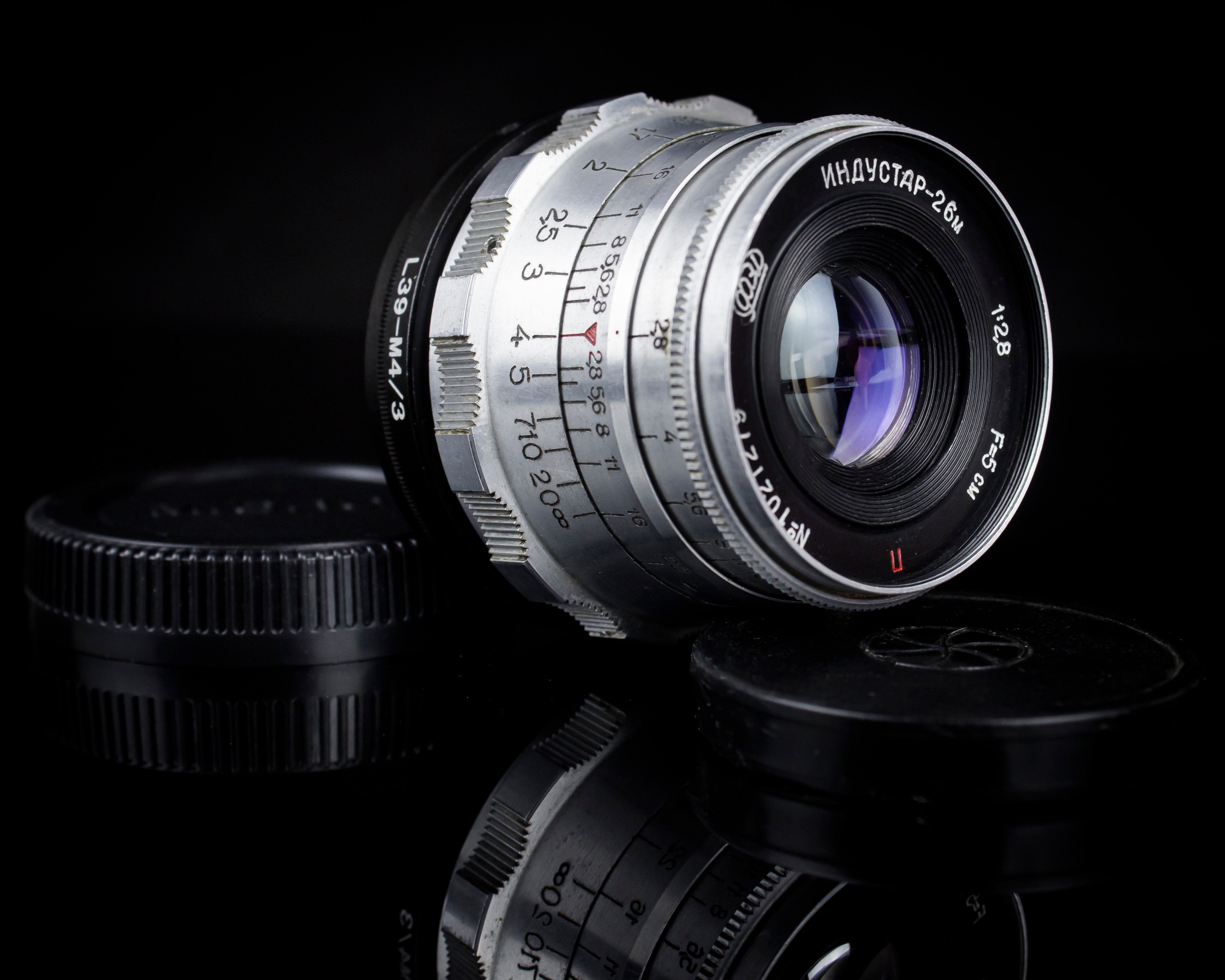 INDUSTAR 26M Soviet Lens 50mm F/2,8 Lens Leica Mount M39-micro M4