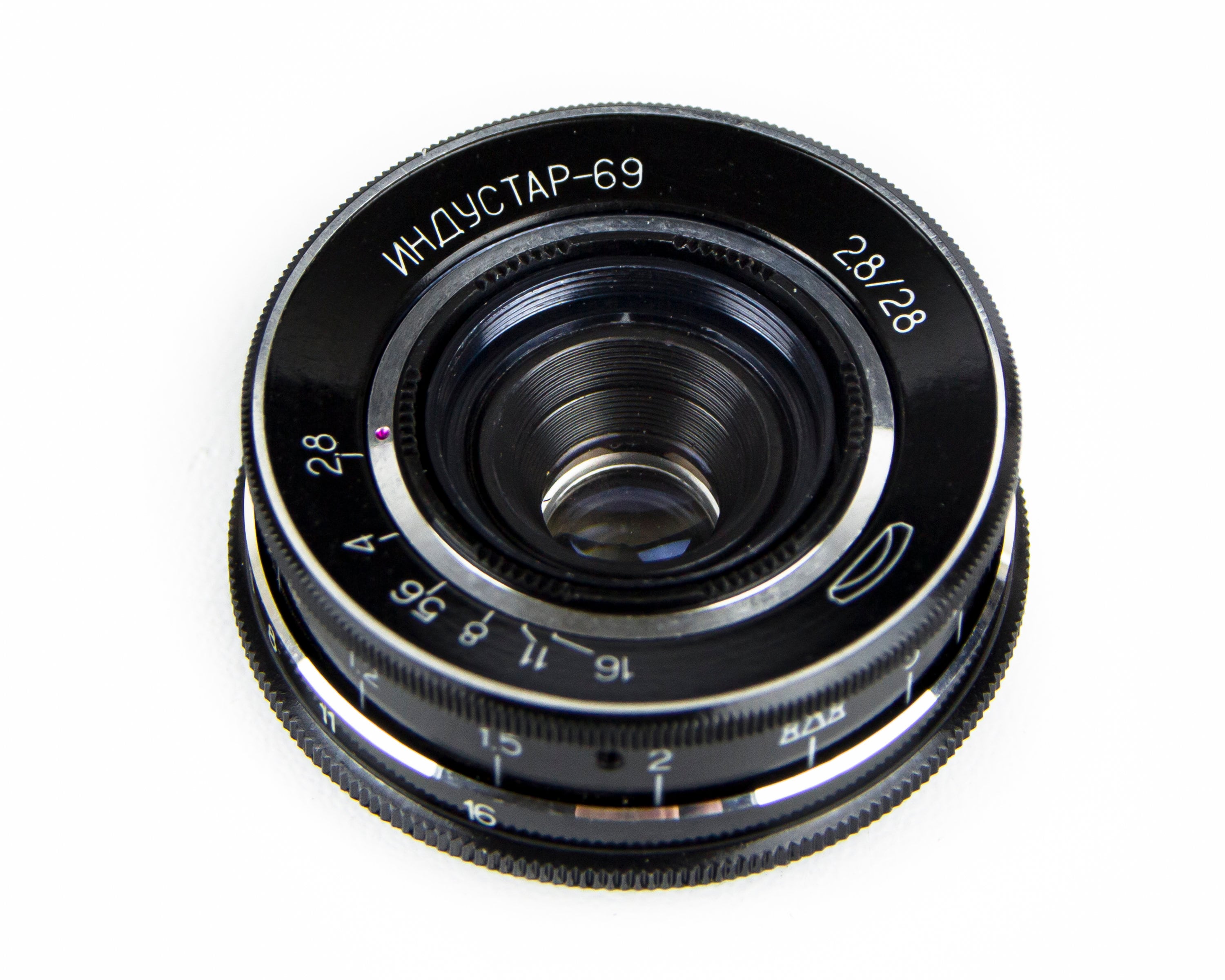 INDUSTAR-69 ソビエトマクロレンズ 28mm f/2.8 マウント M39 - 富士
