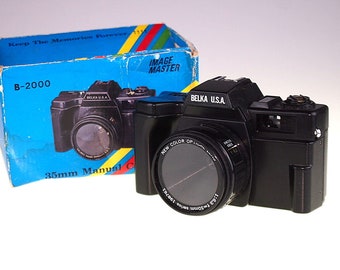 Vintage Camera Camera BELKA U.S.A. Lens New Color Optical Mount New Color Optical 1 : 6,3 f = 50 mm Made in Taiwan