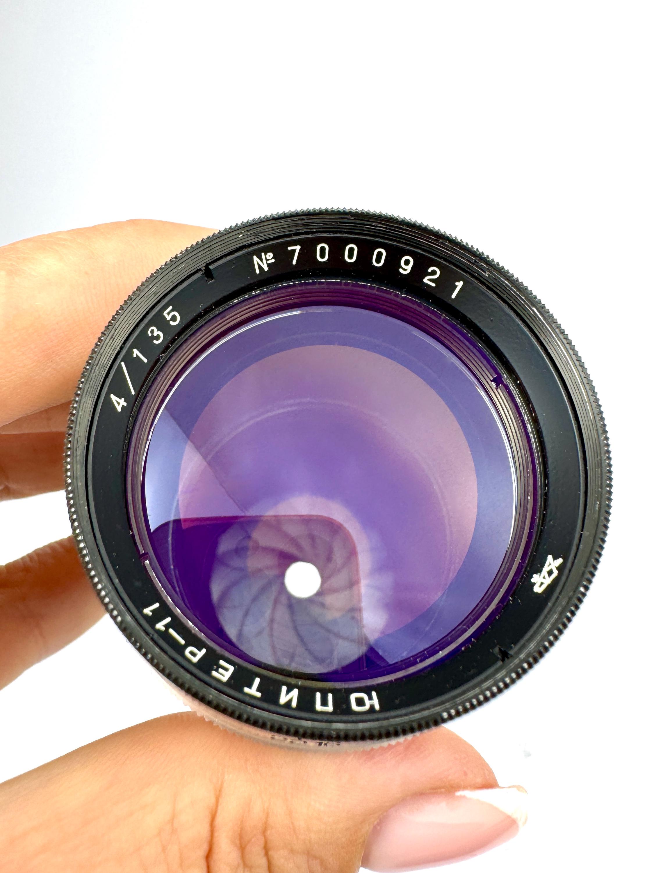 135mm F/4 JUPITER 11 Red P Lens Telephoto Mount M39 S/n 7000921 - Etsy
