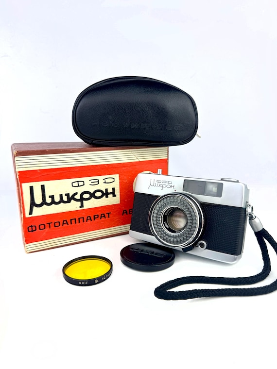 Vintage FED Micron Automatic Half Frame Camera Helios-89 30mm f/1.9 USSR