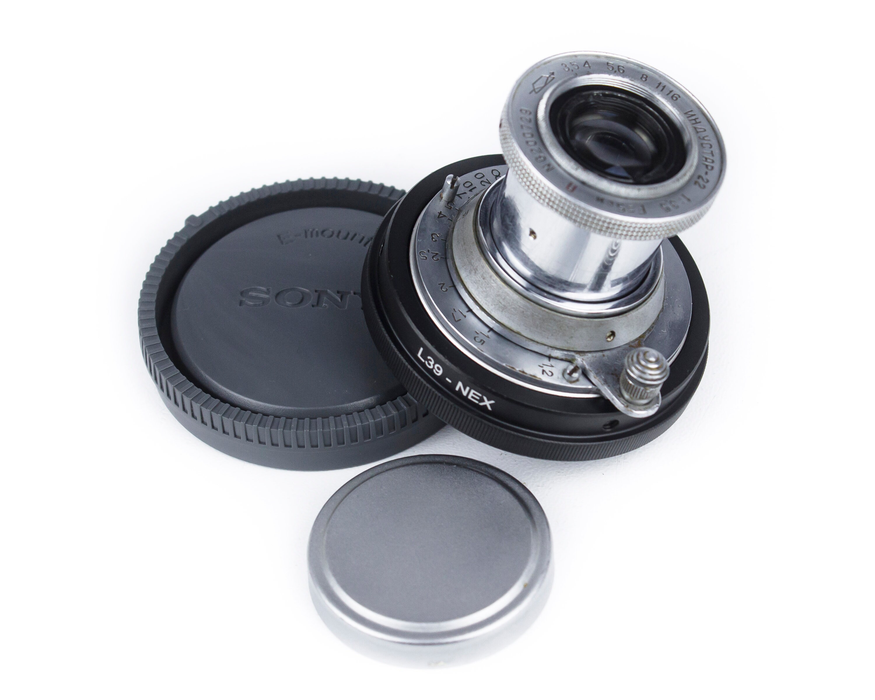 50 mm f/3.5 INDUSTAR - 22 ソビエトレンズ レッド P コピー ライカ