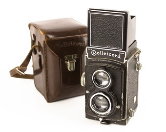 Vintage Kamera ROLLEICORD Objektiv Carl Zeiss Jena TRIOTAR 3,5/7,5 cm