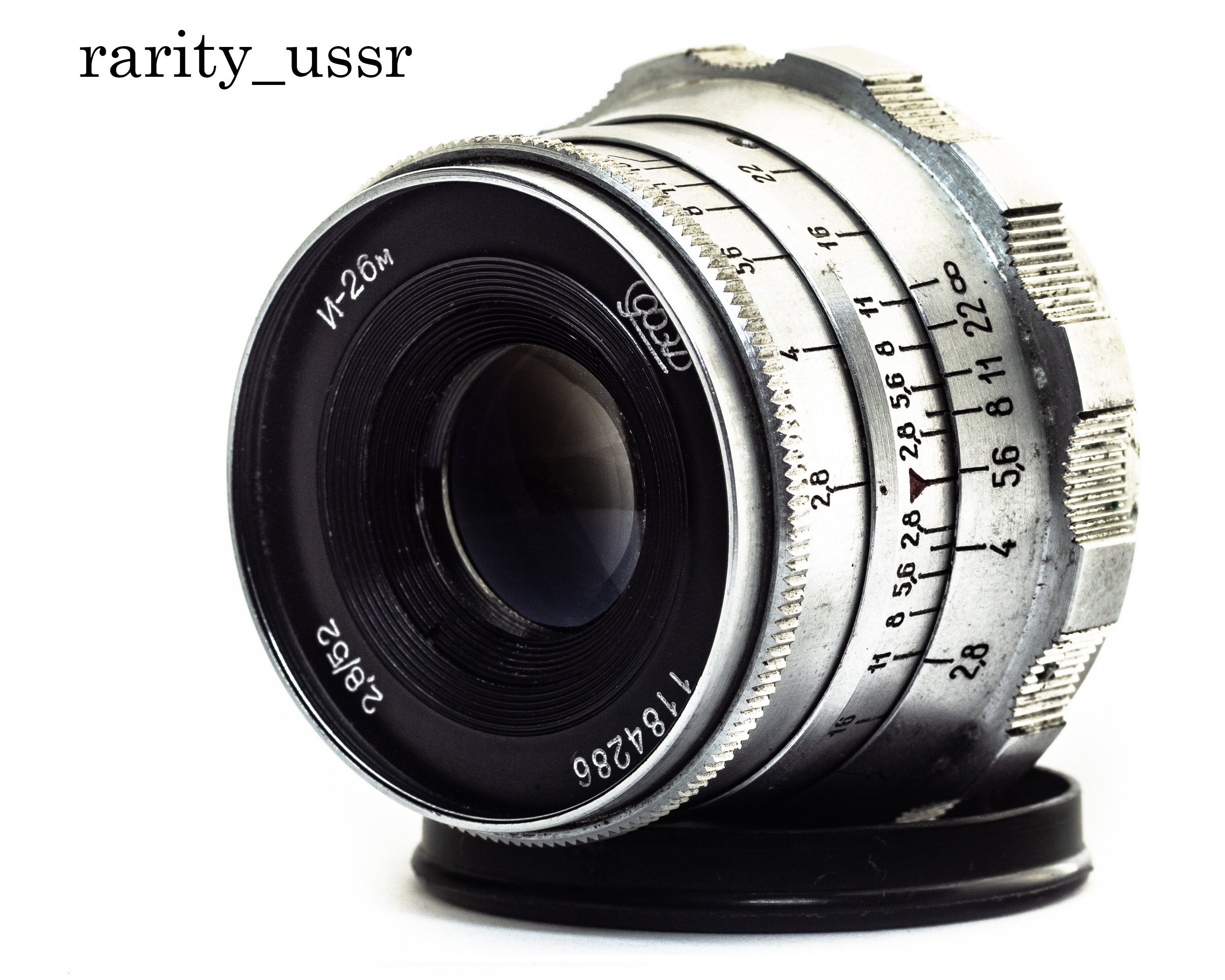 Lens INDUSTAR - 26m lens (2.8/52 mm)  Soviet Lens  Leica  mount m39 l39  Zorki FED RF