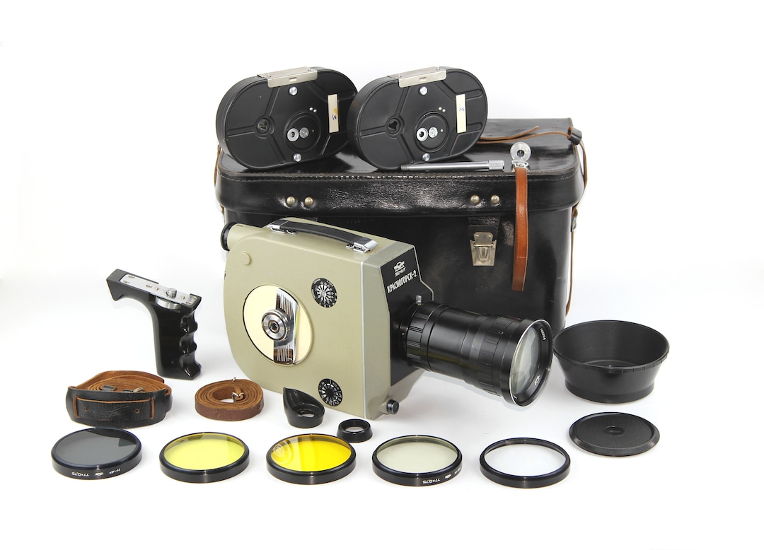 Buy Soviet Film Cinema Movie Camera KRASNOGORSK-2 (16 Mm) Lens METEOR  Made in USSR Online in India