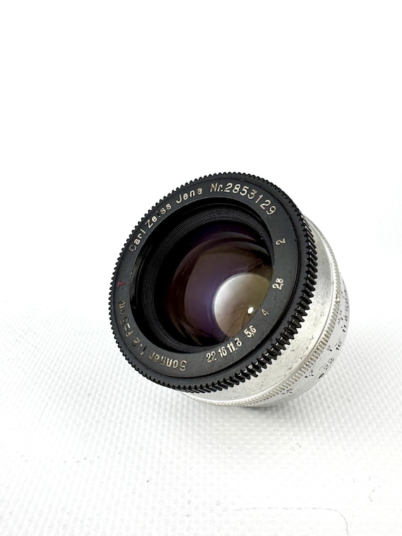 Carl Zeiss Sonnar 5cm f2　L39スクリューマウントレンズ Lens Carl Zeiss Jena Sonnar 5cm F/2 RED T Mount M39/L39 - Etsy New