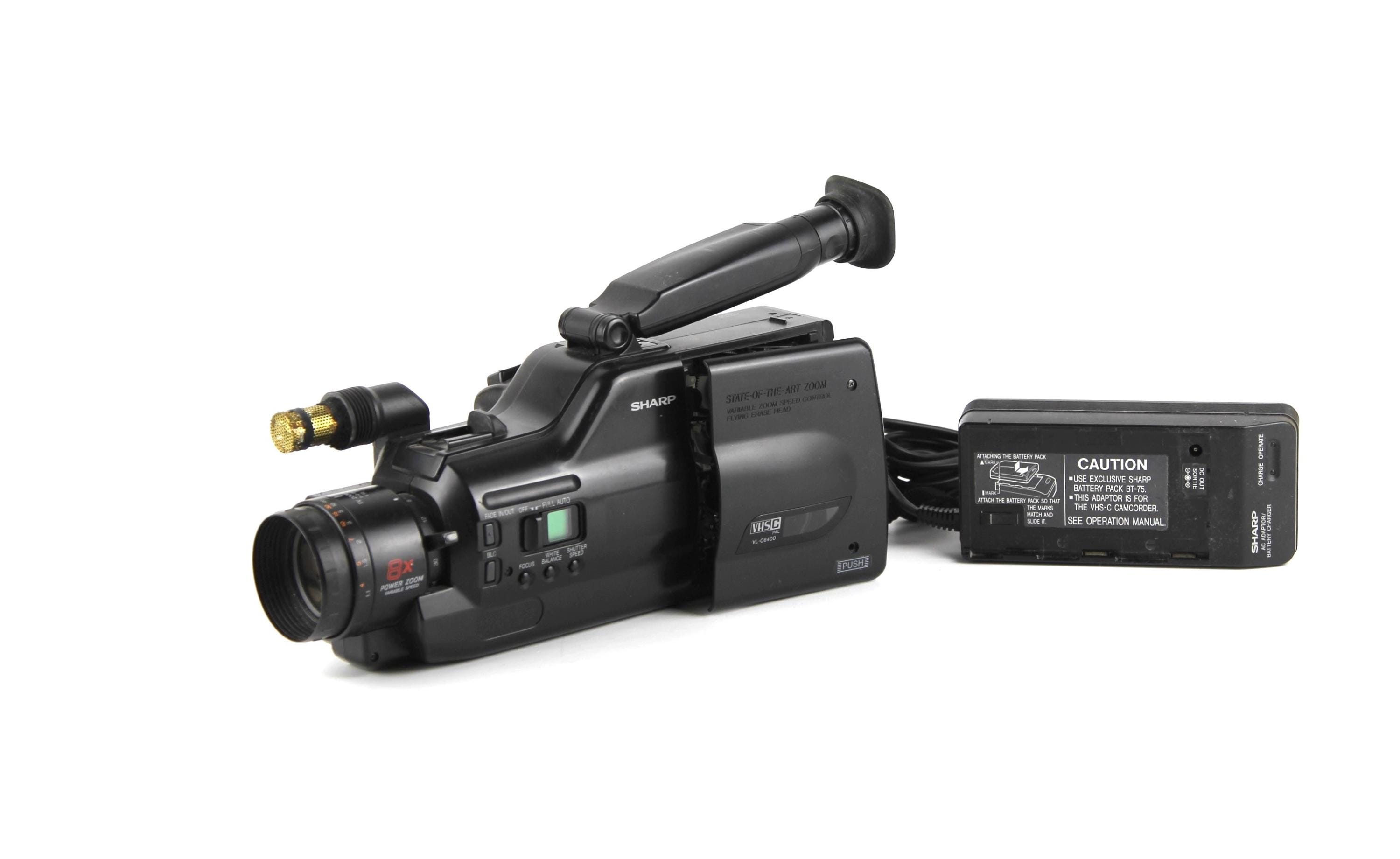 シャープ　液晶ビデオカメラ　デッドストック　ビデオカセット　スポーツパック　アクセサリーキット　カーバッテリー　バッテリーセット SHARP シャープ VL-EH500 Hi8液晶ビューカム ハイエイトビデオカメラ（VideoHi8&frasl;8mmビデオカメラ）