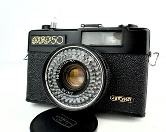 Vintage Soviet FED-50 Automat Compact Camera Industar-81 38mm f/2.8 USSR
