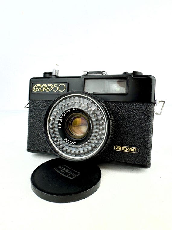 Vintage Soviet FED-50 Automat Compact Camera Industar-81 38mm f/2.8 USSR